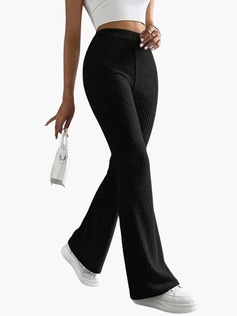 Fee | Långa avslappnade byxor med hög midja