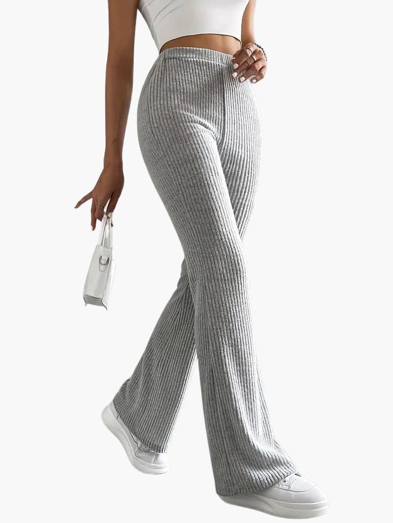 Fee | Långa avslappnade byxor med hög midja