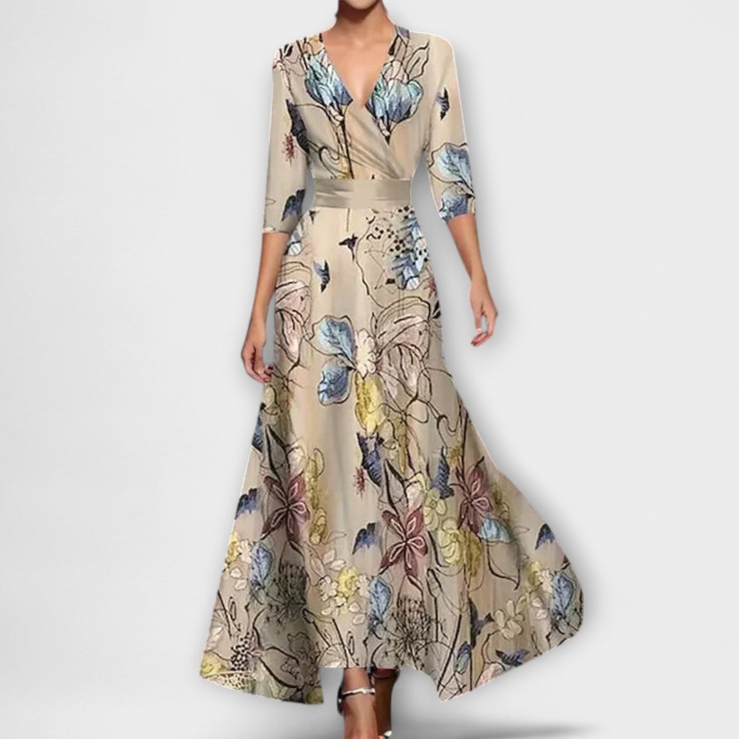 Alma – Elegant damklänning med ärmdesign