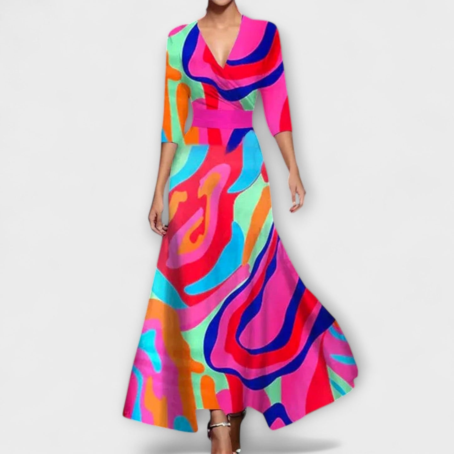 Alma – Elegant damklänning med ärmdesign