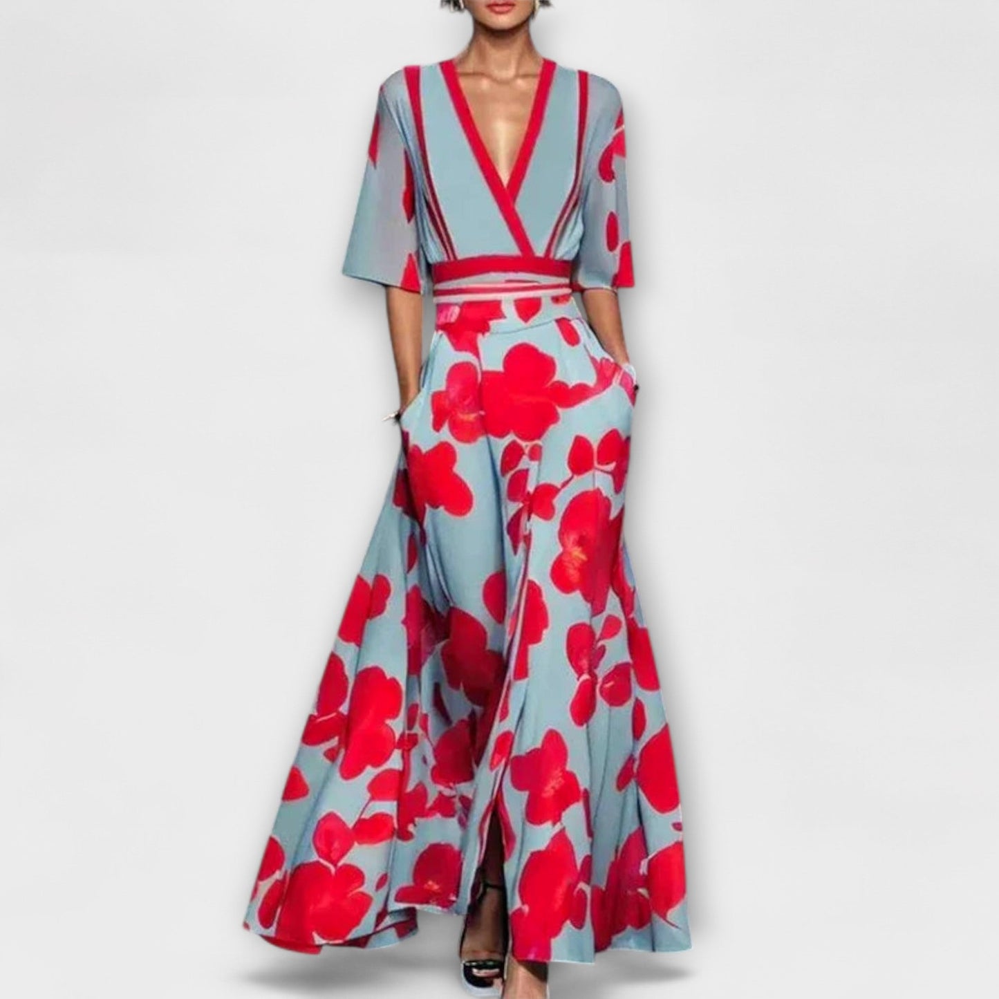 Alma – Elegant damklänning med ärmdesign