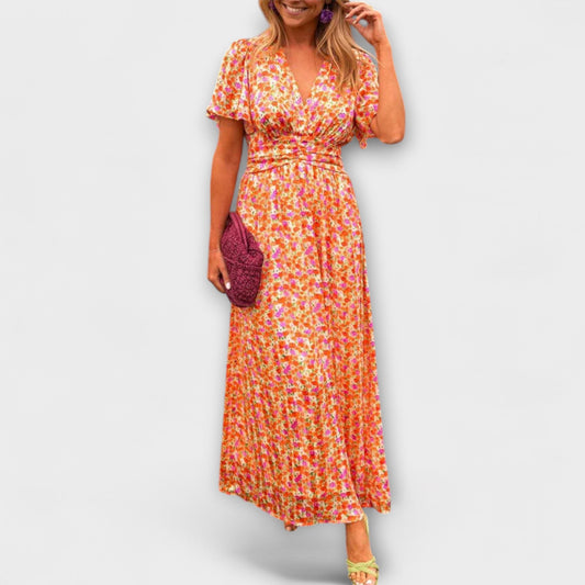 Elsie – Klassisk klänning med V-ringning